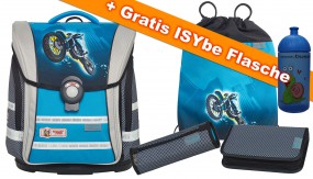McNeill Schulranzen Set Ergo Light Compact flex Crossrider 4-teilig