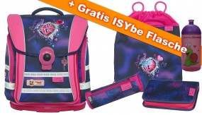 McNeill Schulranzen Set Ergo Light Compact flex Lovely 4-teilig