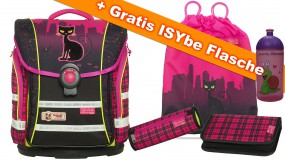 McNeill Schulranzen Set Ergo Light Compact flex Streetcat 4-teilig