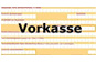 vorkasse